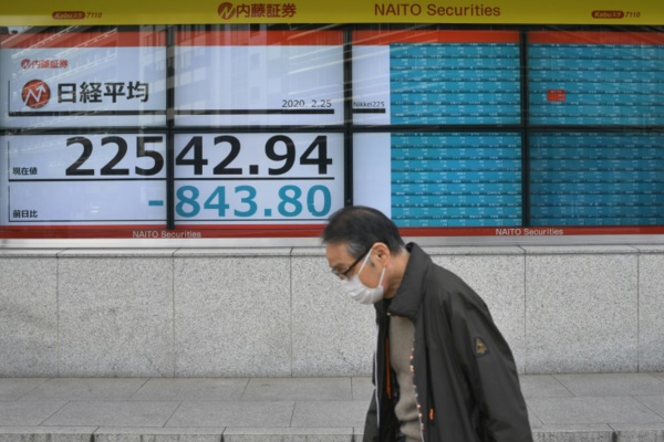 Chute de la Bourse de Tokyo, moindres dégâts sur les places de Chine Chute de la Bourse de Tokyo, moindres dégâts sur les places de Chine