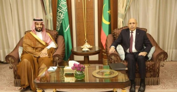 Entretiens entre le président Ghazouani et le prince héritier saoudien