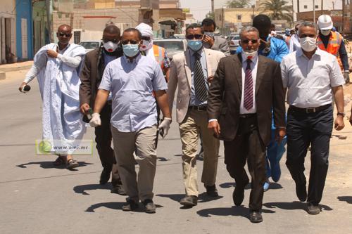 Le ministre de l'Equipement et des transports visite des tronçons routiers à Nouakchott