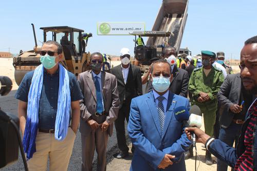 Le ministre de l’équipement visite des tronçons routiers à Nouakchott Le ministre de l’équipement visite des tronçons routiers à Nouakchott