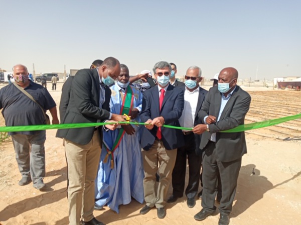 Inauguration Espace Test agricole « Jenna » : L’ambassadeur chef délégation réitère la solidarité de l’UE à la Mauritanie face à la pandémie du COVID-19