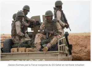 Saisie d'armes par la Force conjointe du G5 Sahel en territoire tchadien Saisie d'armes par la Force conjointe du G5 Sahel en territoire tchadien