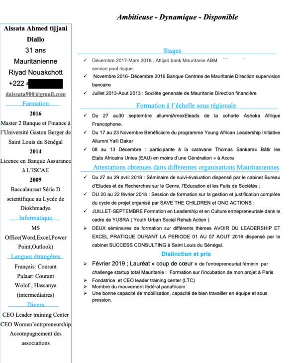 Voilà ce qui arrive en Mauritanie quand on a du mérite mais pas de piston…