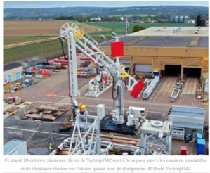 Les bras de TechnipFMC Sens au service du plus profond gisement de gaz naturel d'Afrique Les bras de TechnipFMC Sens au service du plus profond gisement de gaz naturel d'Afrique