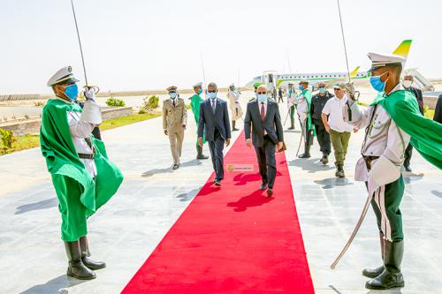 Retour du Président de la République à Nouakchott en provenance de Zouerate