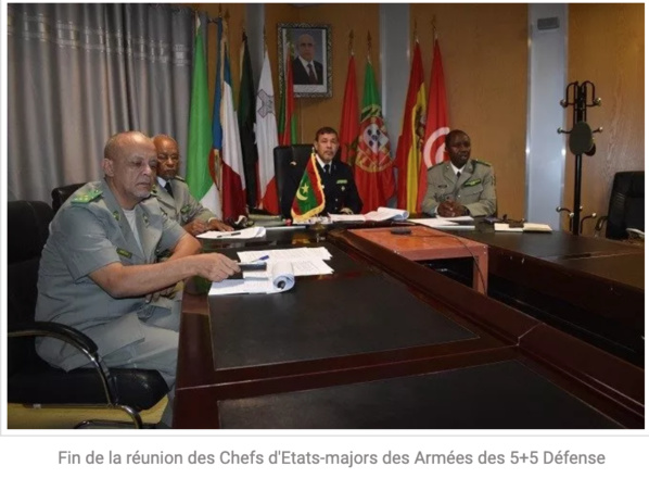 Fin de la réunion des Chefs d'Etats-majors des Armées des 5+5 Défense Fin de la réunion des Chefs d'Etats-majors des Armées des 5+5 Défense