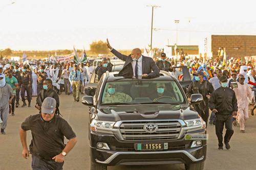 Le président de la République arrive à Kaédi