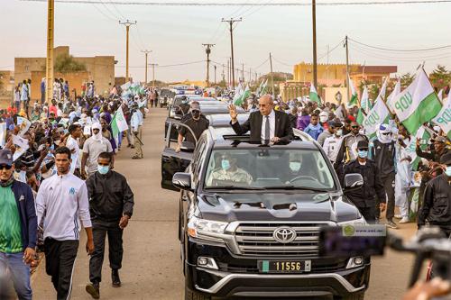 Arrivée du Président de la République à Sélibaby Arrivée du Président de la République à Sélibaby