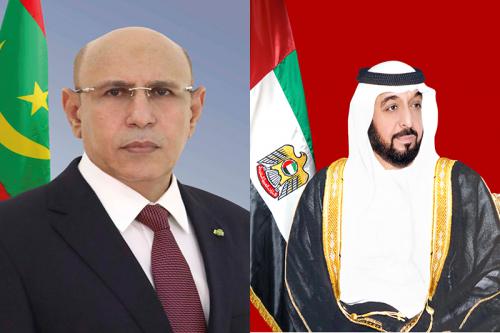 Le Président de la République félicite le Chef de l'Etat des Emirats Arabes Unis