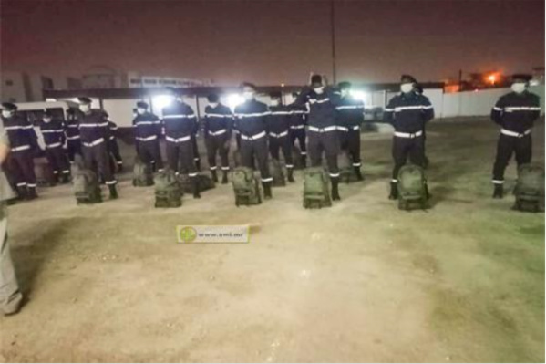 Départ d’un contingent de la DGSCGC pour le Maroc