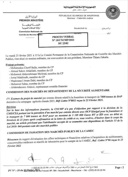 Un marché de 2 Milliards de grès à grès à une société étrangère de moins de 40 millions de capital