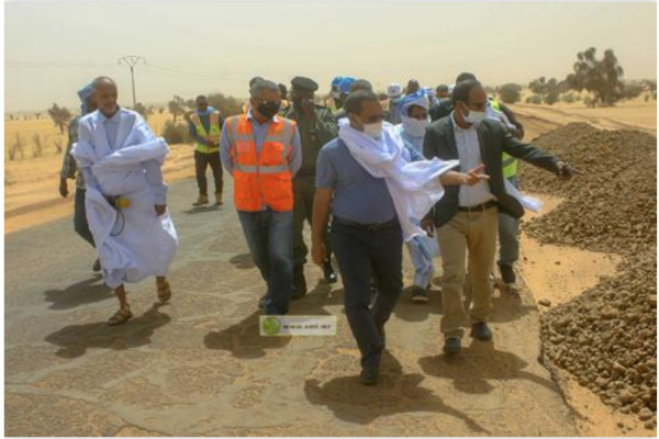 Le ministre de l’Equipement s’informe de l’état d’avancement des travaux des axes routiers Nktt-Boutilimit et Boutilimit-Aleg Le ministre de l’Equipement s’informe de l’état d’avancement des travaux des axes routiers Nktt-Boutilimit et Boutilimit-Aleg