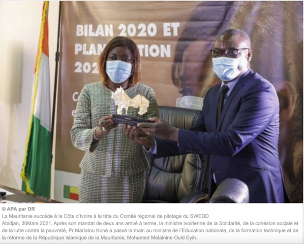 La Mauritanie succède à la Côte d’Ivoire à la tête du Comité régional de pilotage du SWEDD La Mauritanie succède à la Côte d’Ivoire à la tête du Comité régional de pilotage du SWEDD