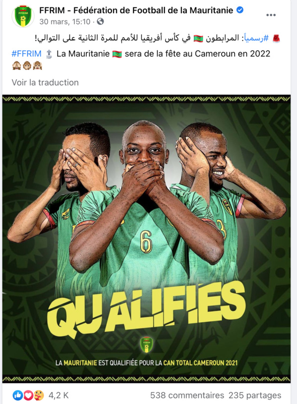 Révisionnisme jusqu'à la FFRIM : Le triomphe d’Ahmed Yahya n’existerait pas sans les victoires de Corintin Martins Révisionnisme jusqu'à la FFRIM : Le triomphe d’Ahmed Yahya n’existerait pas sans les victoires de Corintin Martins