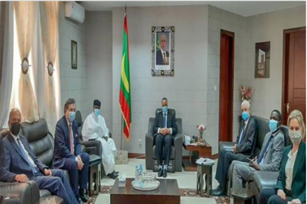 Le ministre des Affaires étrangères rencontre une délégation quadripartite intéressée par le suivi des conclusions du sommet de N’Djamena Le ministre des Affaires étrangères rencontre une délégation quadripartite intéressée par le suivi des conclusions du sommet de N’Djamena