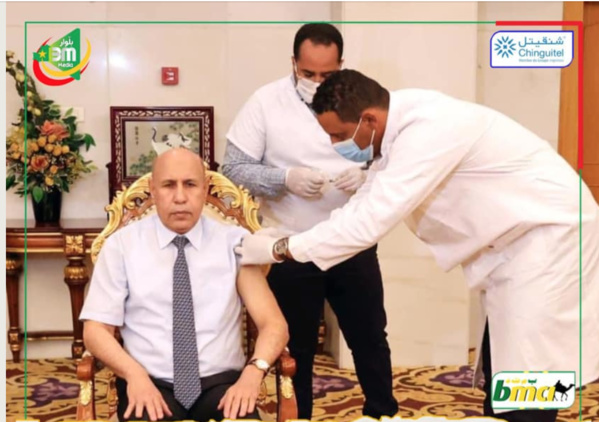 Covid-19 : Le Président Ghazouani reçoit sa première dose de vaccin Covid-19 : Le Président Ghazouani reçoit sa première dose de vaccin