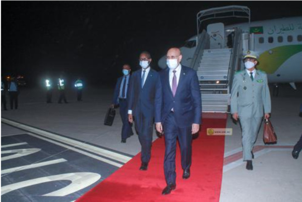 Le Président de la République regagne Nouakchott en provenance de Brazzaville Le Président de la République regagne Nouakchott en provenance de Brazzaville