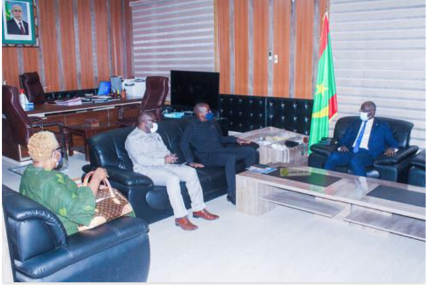 Le ministre de l’intérieur s’entretient avec une mission du bureau régional du PNUD pour l’Afrique de l’Ouest et Centrale