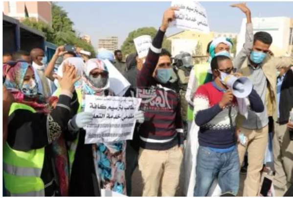 Les prestataires de services de l’enseignement rappellent leur calvaire Les prestataires de services de l’enseignement rappellent leur calvaire