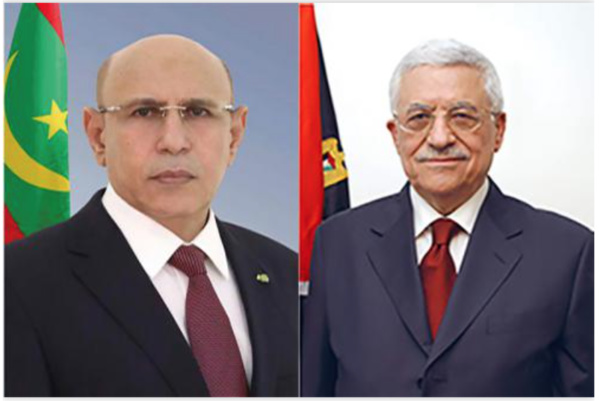 Le Président de la République s'entretient au téléphone avec le Président de l'Autorité palestinienne