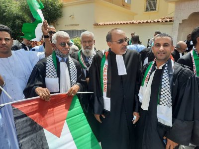 Sit in: ﻿Les avocats condamnent les crimes d’Israël contre le peuple de Palestine