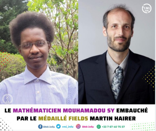 Le Mathématicien Mouhamadou Sy embauché par le médaillé Fields Martin Hairer