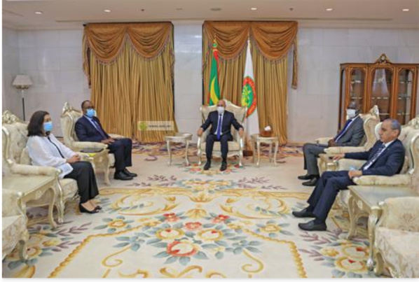 Le Président de la République reçoit le directeur des Opérations de la Banque Mondiale pour la Mauritanie Le Président de la République reçoit le directeur des Opérations de la Banque Mondiale pour la Mauritanie