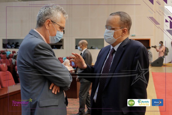 SEM Robert Moulie ambassadeur de France et SEM Ismail Ould Cheikh Ahmed MAEC