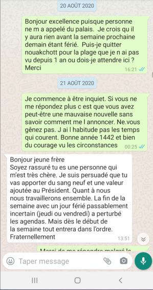 C’est trop : monsieur le ministre, vous m’avez trahi 2 fois au nom de votre ami Ghazouani C’est trop : monsieur le ministre, vous m’avez trahi 2 fois au nom de votre ami Ghazouani