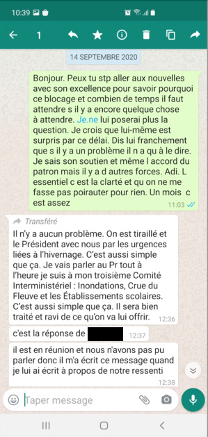 C’est trop : monsieur le ministre, vous m’avez trahi 2 fois au nom de votre ami Ghazouani