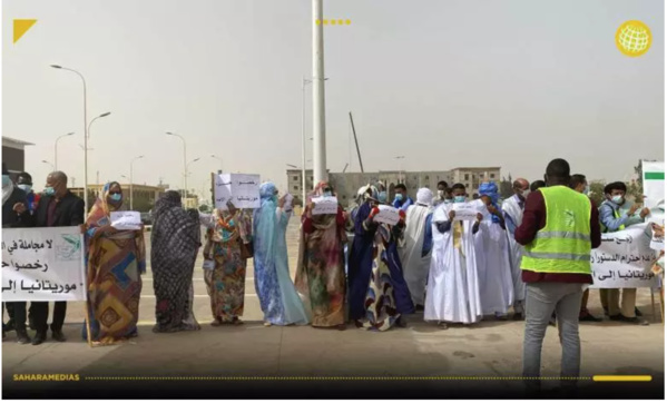 Des activistes manifestent pour la reconnaissance d’un parti politique Des activistes manifestent pour la reconnaissance d’un parti politique