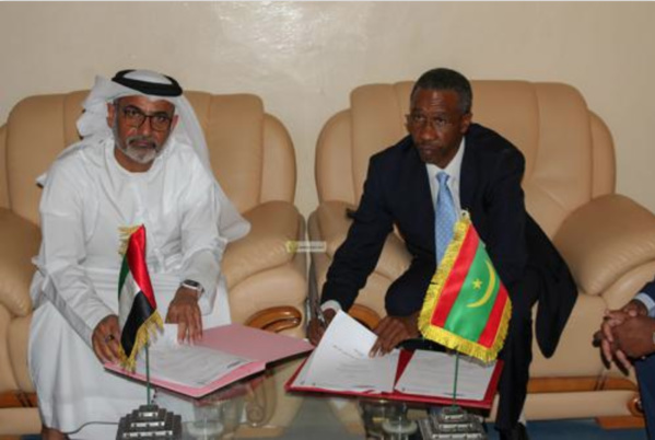 Signature d'une convention entre la Mauritanie et l'Etat des Emirats arabes Unis dans le domaine de l'Aviation civile Signature d'une convention entre la Mauritanie et l'Etat des Emirats arabes Unis dans le domaine de l'Aviation civile