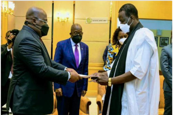 Notre ambassadeur en République démocratique du Congo présente ses lettres de créance Notre ambassadeur en République démocratique du Congo présente ses lettres de créance