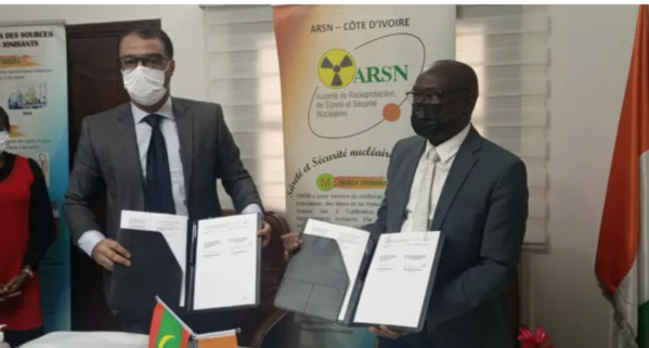 Radioprotection et sécurité nucléaire : La Côte d’Ivoire et la Mauritanie signent une convention Radioprotection et sécurité nucléaire : La Côte d’Ivoire et la Mauritanie signent une convention