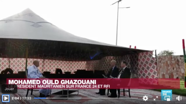 Le président de la République à France 24: "Nous avons choisi la voie de la sécurité comme pilier du développement"