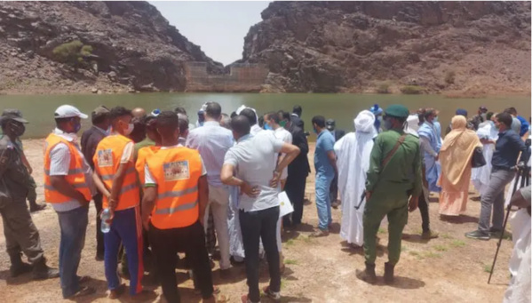 Inauguration à Zouerate d’un barrage pouvant retenir 363.000 m3 d’eau de pluie Inauguration à Zouerate d’un barrage pouvant retenir 363.000 m3 d’eau de pluie