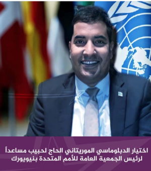 Un diplomate mauritanien choisi comme collaborateur du président de l’assemblée générale des nations unies Un diplomate mauritanien choisi comme collaborateur du président de l’assemblée générale des nations unies