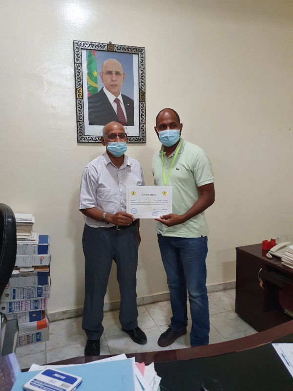 Le maire de sebkha Aboubacar Soumaré honoré par le marathon international de Nouadhibou Le maire de sebkha Aboubacar Soumaré honoré par le marathon international de Nouadhibou