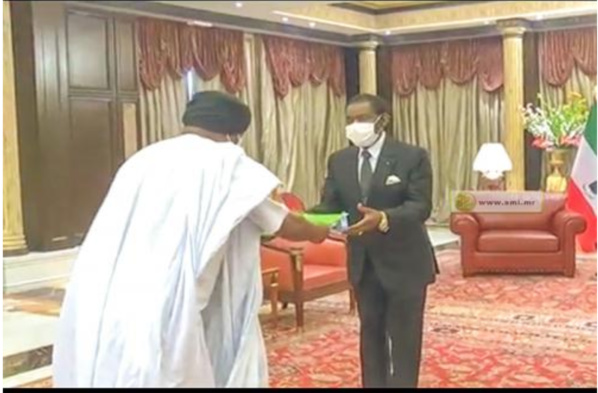 L’ambassadeur de la Mauritanie en Guinée équatoriale présente ses lettres de créance L’ambassadeur de la Mauritanie en Guinée équatoriale présente ses lettres de créance