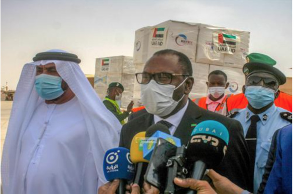 Covid 19 : La mauritanie réceptionne 100.000 doses de vaccin des Emirats Arabes Unis Covid 19 : La mauritanie réceptionne 100.000 doses de vaccin des Emirats Arabes Unis