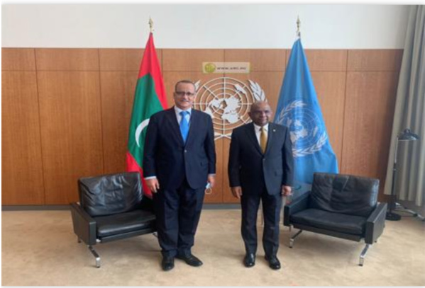 Le ministre des Affaires étrangères s'entretient avec l'actuel président de l'Assemblée générale des Nations Unies