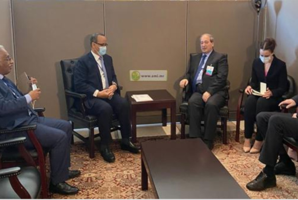 Le ministre des Affaires étrangères rencontre son homologue syrien Le ministre des Affaires étrangères rencontre son homologue syrien