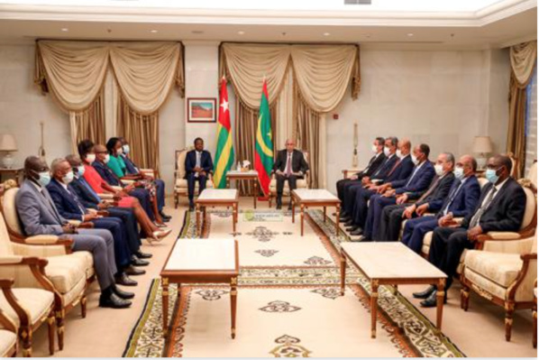 Le Président de la République s’entretient avec son homologue togolais Le Président de la République s’entretient avec son homologue togolais