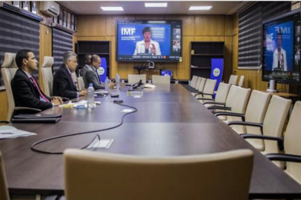 Le gouverneur de la Banque Centrale de Mauritanie participe à des réunions virtuelles du FMI et de la BM Le gouverneur de la Banque Centrale de Mauritanie participe à des réunions virtuelles du FMI et de la BM