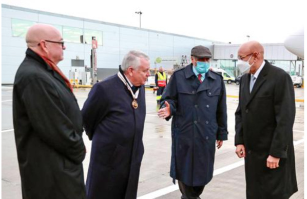 Arrivée du Président de la République à Glasgow Arrivée du Président de la République à Glasgow