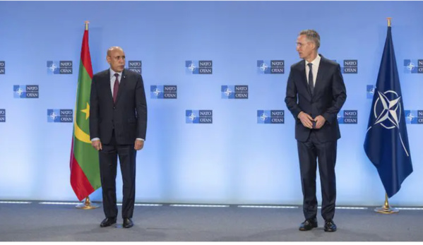 Deuxième rencontre en deux ans entre le président Ghazouani et le secrétaire général de l’OTAN