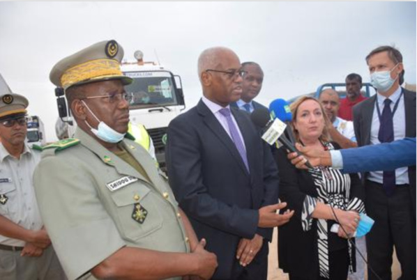 La Minusma réceptionne le premier lot d'assistance logistique destiné au bataillon mauritanien de la force conjointe du G5 Sahel La Minusma réceptionne le premier lot d'assistance logistique destiné au bataillon mauritanien de la force conjointe du G5 Sahel