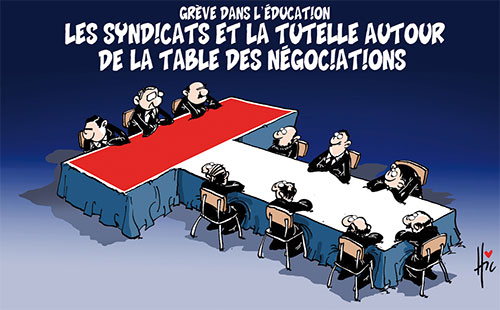 Le ministre de l'Éducation nationale rencontre les représentants des syndicats de l'éducation Le ministre de l'Éducation nationale rencontre les représentants des syndicats de l'éducation