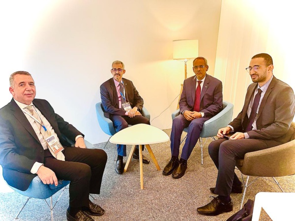 Entretien avec le DG de l'Alesco et son directeur de cabinet en marge de la conférence générale Entretien avec le DG de l'Alesco et son directeur de cabinet en marge de la conférence générale