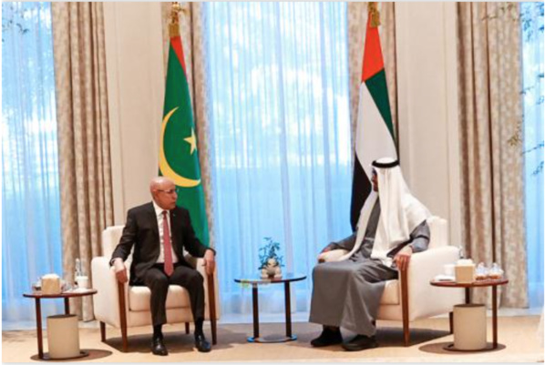 Le Président de la République s'entretient avec le Prince héritier d’Abu Dhabi Le Président de la République s'entretient avec le Prince héritier d’Abu Dhabi